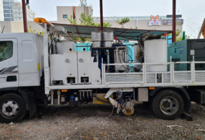 차선도색 (마이티 3.5톤)